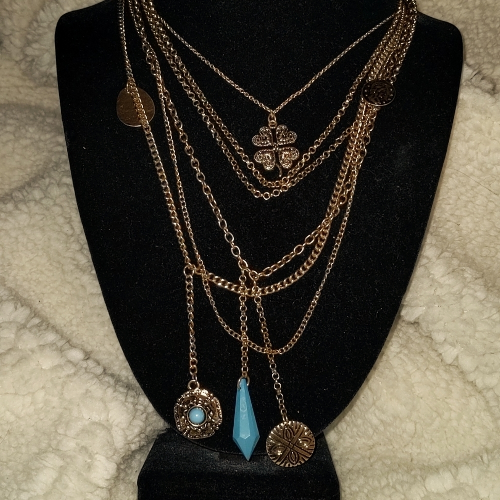 ❤️ Multi Strand Charm Necklace